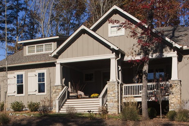 Inspiration for a craftsman exterior home remodel in Charlotte