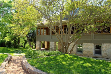 Inspiration for a large contemporary exterior home remodel in Austin