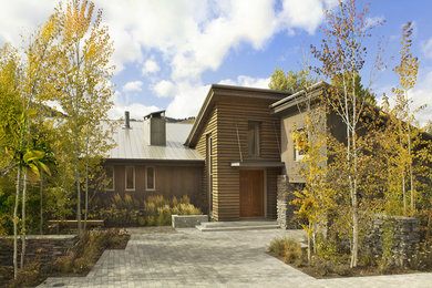 Inspiration for a contemporary exterior home remodel in Boise