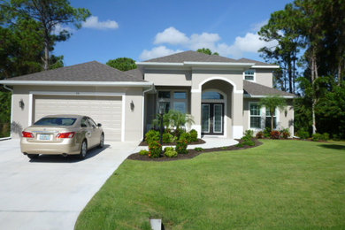 Example of a trendy exterior home design in Tampa