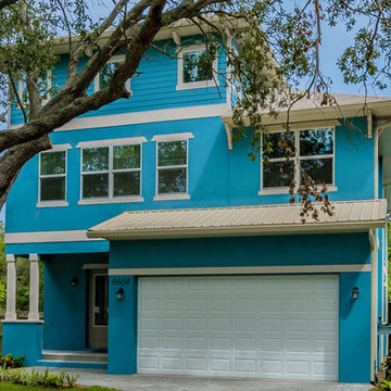 The Sea Breeze | Front Elevation | New Home Builders in Tampa Florida