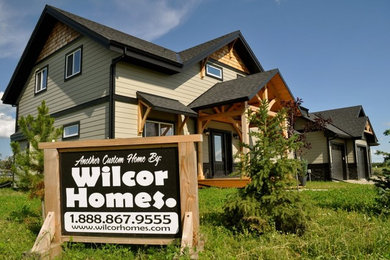 Example of a trendy exterior home design in Edmonton