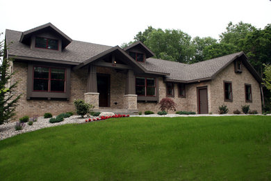 This is an example of a traditional house exterior in Grand Rapids.