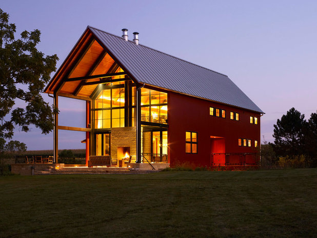 Farmhouse Exterior by Northworks Architects + Planners