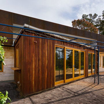 Timber clad pop out room