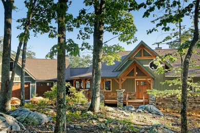 Inspiration for a craftsman exterior home remodel in Raleigh