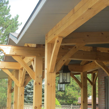 Timber Frame Back Porch - Mississauga