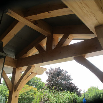 Timber Frame Back Porch - Mississauga