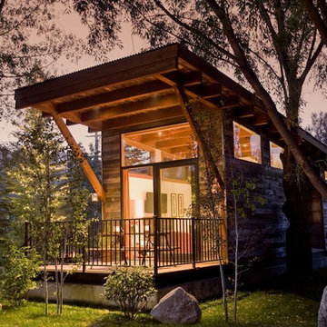 Tiny House with Reclaimed Wood Siding near Jackson Hole, WY