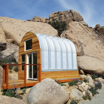 Tiny Quonset Hut Home in the California Mountains