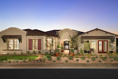 Mediterranean exterior home idea in Phoenix