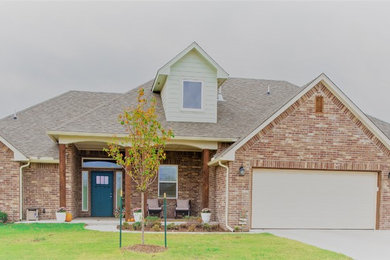 Example of an eclectic exterior home design in Oklahoma City