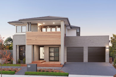 This is an example of a contemporary two floor detached house in Sydney.