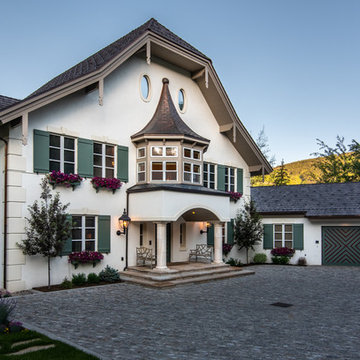 Traditional Euro Style Vintage & Modern Exterior