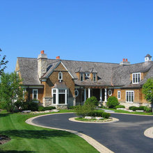 Stone Lined Driveway