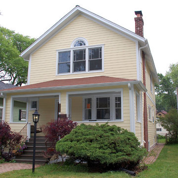 Traditional Farm House Style Home - Evanston, IL in James Hardie Siding & Trim