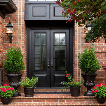 Traditional Iron Doors Featuring Our Charcoal Finish