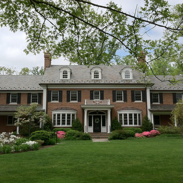 Red Brick Colonial Portico Photos & Ideas Houzz