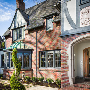 Traditional Tudor Living & Dining Room, Seattle, WA