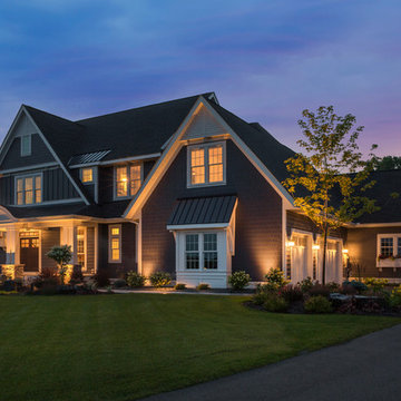 Transitional Home with Screen Porch