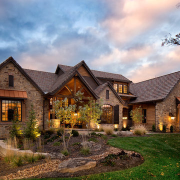 Transitional Rustic Family Retreat Home