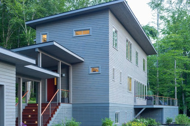 Inspiration for a modern exterior home remodel in Burlington