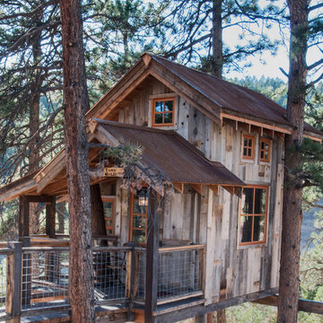 Tree house with Natureaged siding