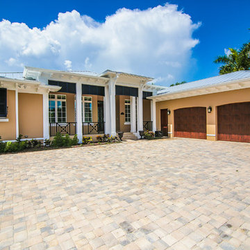Tropical and Transitional Custom Home