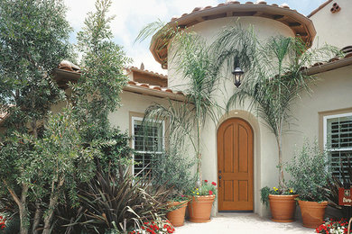 Inspiration for a tropical exterior home remodel in DC Metro