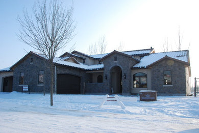 Tuscan exterior home photo in Boise
