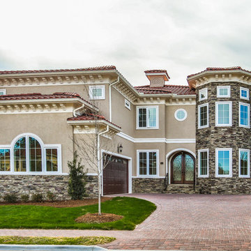 Tuscan Villa Custom Home in Maida Vale, Durham, NC