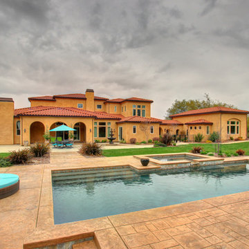 Two story addition to Mediterranean home Loomis CA