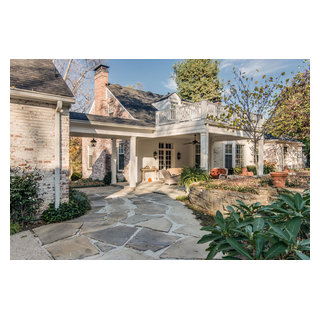 Two-Story Garage and Outdoor Living Space - Transitional - Exterior ...