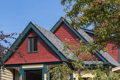 This is an example of a victorian house exterior in Vancouver.