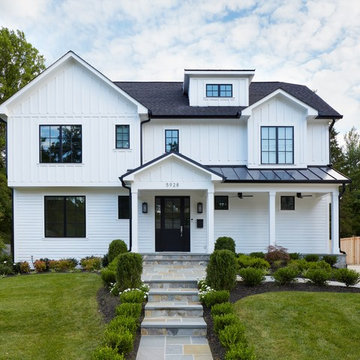 #urbanfarmhouse - White Farmhouse Exterior