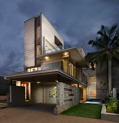 Contemporary Exterior by Adarsha Photography