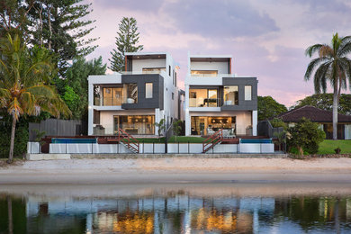 Modern house exterior in Gold Coast - Tweed.