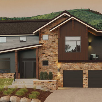 Vesta Plank Siding: Autumn Thistle Woodgrain, Driftwood Woodgrain, Ironstone Sol
