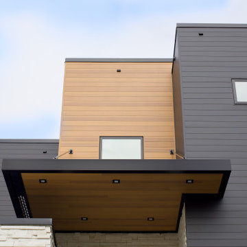 Vesta Plank Siding: Ironstone Solid, Gilded Grain Woodgrain