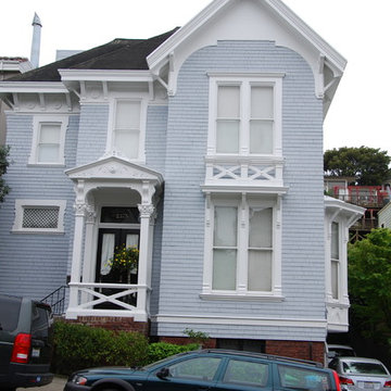 Victorian Home Exterior Painting Project - Front View After Photo