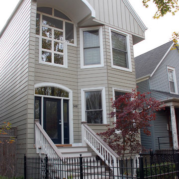 Victorian Modern Style Home - Chicago, IL in James Hardie Siding & Trim