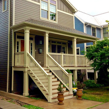 Victorian Modern Style Home - Chicago, IL in James Hardie Siding & Trim