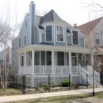 Victorian Style Home - Chicago, IL in Marvin Windows & Hardie Siding & Trim