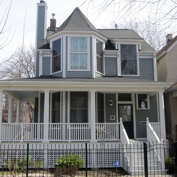 Victorian Style Home - Chicago, IL in Marvin Windows & Hardie Siding & Trim