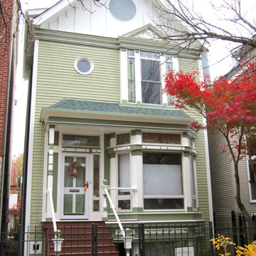 Victorian Style Home - Chicago, IL in Pella Windows & James Hardie Siding & Trim
