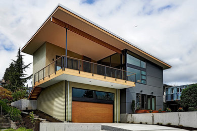 Example of a trendy exterior home design in Seattle