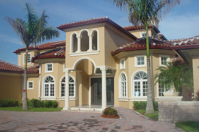 Tuscan exterior home photo in Miami