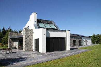 Example of a danish exterior home design in Aalborg