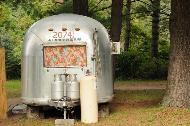 Exterior vintage airstream