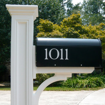 vinyl mailbox numbers and curb stencil